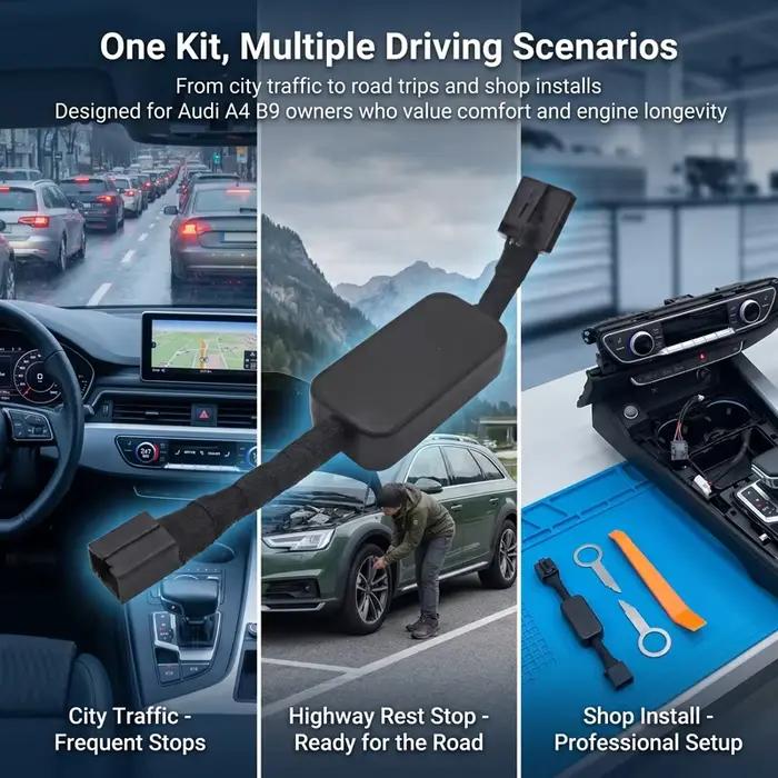 Pour Audi A4 S4 RS4 B9 2016-2023 2024 Système d'arrêt et de démarrage automatique du moteur désactivé, arrêt intelligent de la voiture, éliminateur de démarrage et d'arrêt automatique