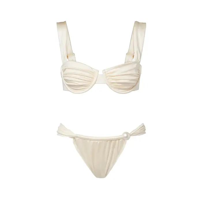 Maillot de bain bikini à armatures avec jupe