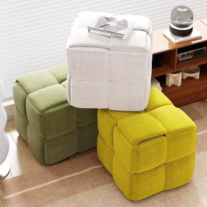 Banc à chaussures compact pour salon et chambre, gain de place, style minimaliste italien, mobilier de chaussures