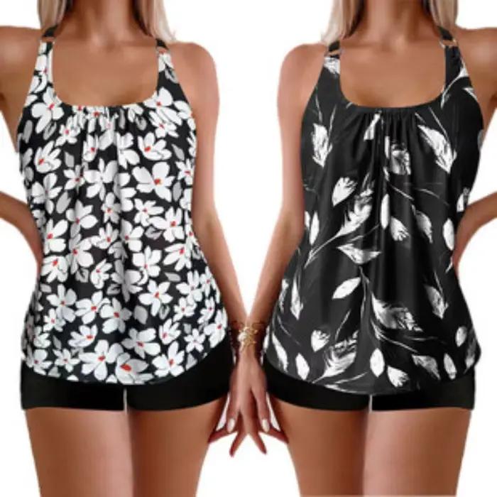 Maillot de bain tankini 2 pièces pour femmes