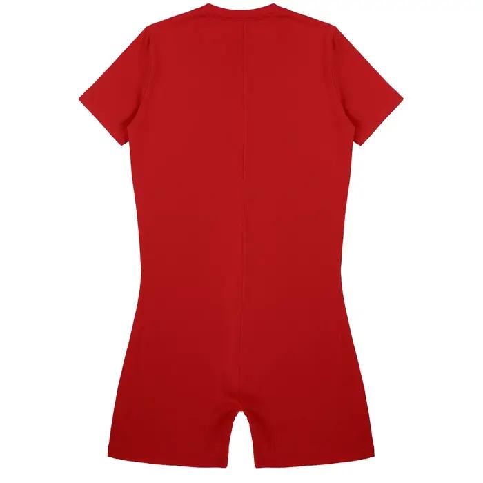 Maillot de bain à col rond pour hommes, manches courtes, combinaison, maillots de bain décontractés, fermeture éclair invisible, une pièce, barboteuses, combinaisons d'été sportives