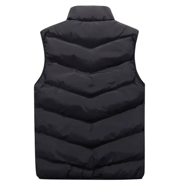 Gilet en fibre de coton pour hommes, veste décontractée, gilet épais, grande taille, 8XL