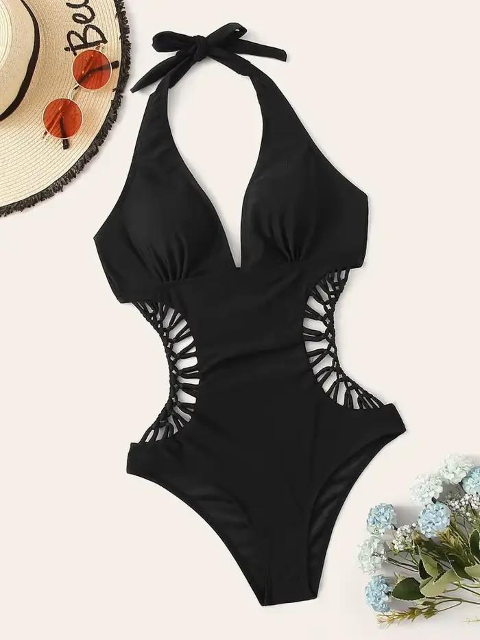 Maillot de bain une pièce croisé