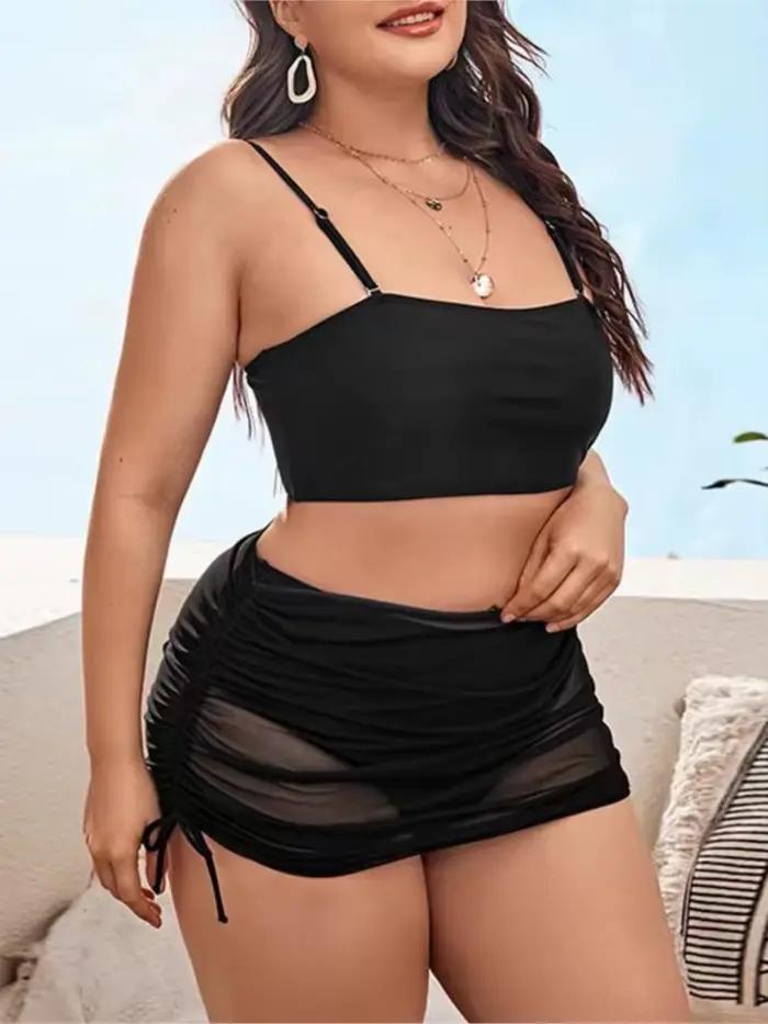 Grande taille taille haute Bikini femmes Push Up grande taille maillot de bain 2025 été Mujer grande taille ventre contrôle maillots de bain Bikini ensembles