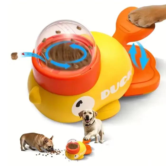Petit canard jaune dispositif de fuite pour animaux de compagnie jouets interactifs pour animaux de compagnie dispositif de formation éducatif dispositif d'alimentation pour animaux de compagnie jouet