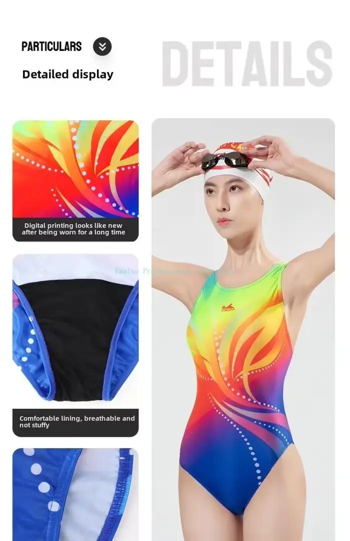 Nouveau Yingfa maillot de bain femmes professionnel course