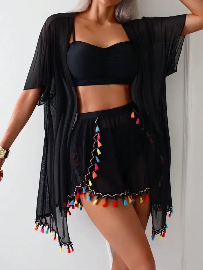 Ensemble de bikini sexy à imprimé tendance