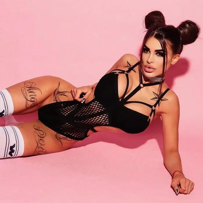 Maillot de bain une pièce en maille filet de poisson pour femme