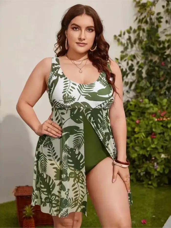 Maillot de bain une pièce grande taille pour femme effet ventre plat collicou push-up ensemble de bikinis d'été polyester ajustement confortable occasions estivales