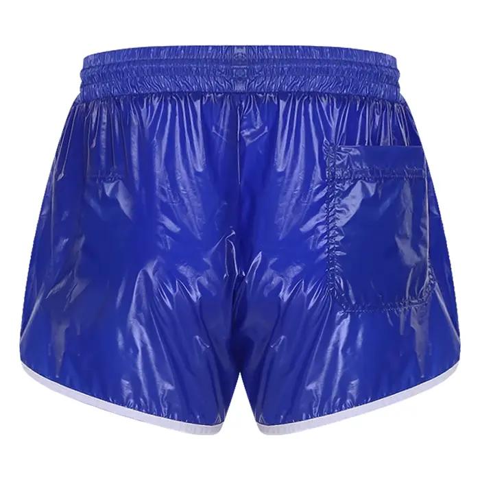 Maillot de bain pour homme avec cordon de serrage, coutures, poches, short de bain imperméable, short de bain à taille élastique, maillot de bain