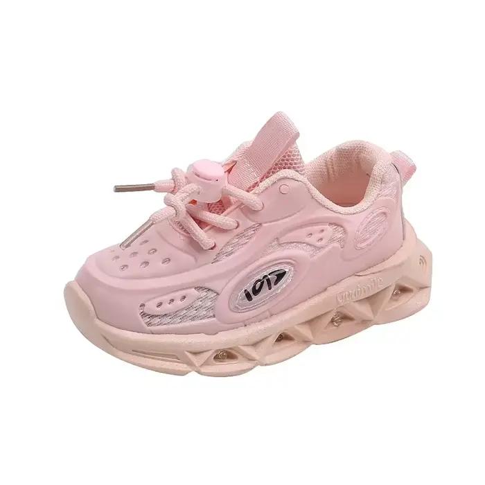 Zapatos-Baskets lumineuses LED Nialisation pour enfants, chaussures de tennis pour garçons et filles, chaussures de sport pour tout-petits, baskets pour enfants, 1 à 8 ans, nouveau, Ath