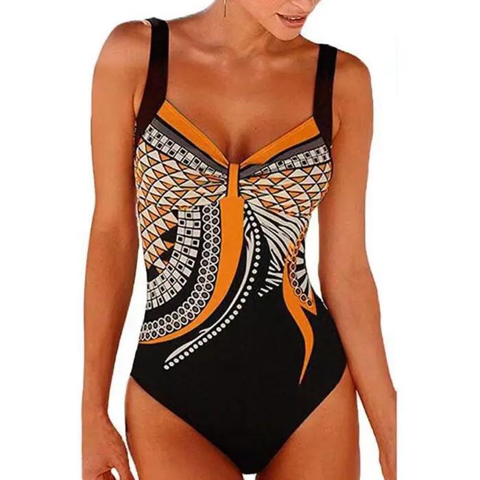 Maillot de bain une pièce Vintage pour femmes