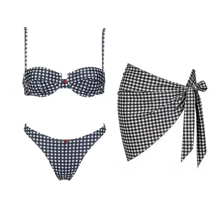 Bikini bandeau push-up pour femme 2026