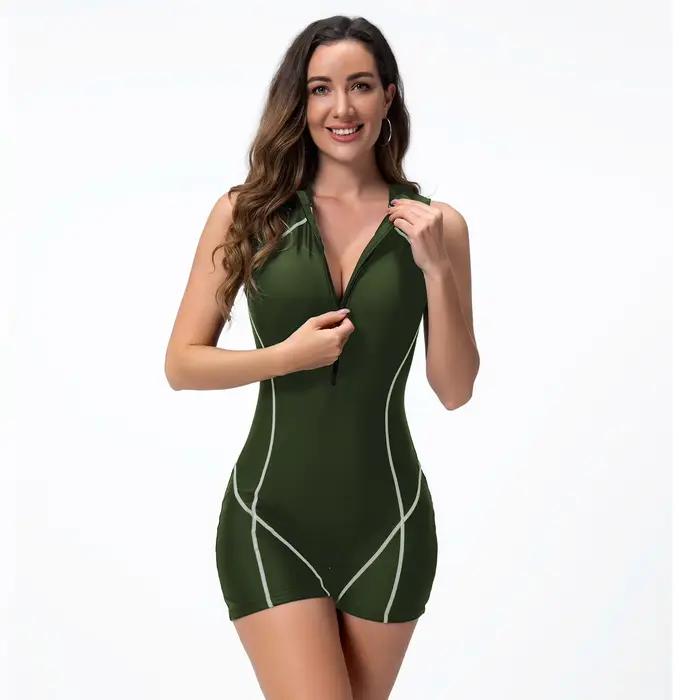 Maillot de bain sans manches pour femmes