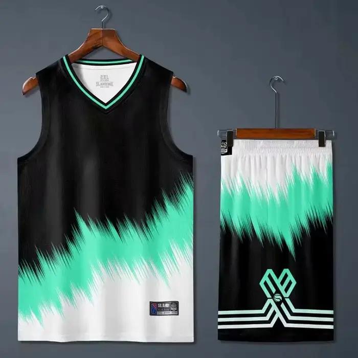 Maillot de basket-ball pour hommes et femmes, ensemble de short de basket-ball vierge, vêtements de sport, chemise de basket-ball pour enfants, uniforme personnalisé, 2021