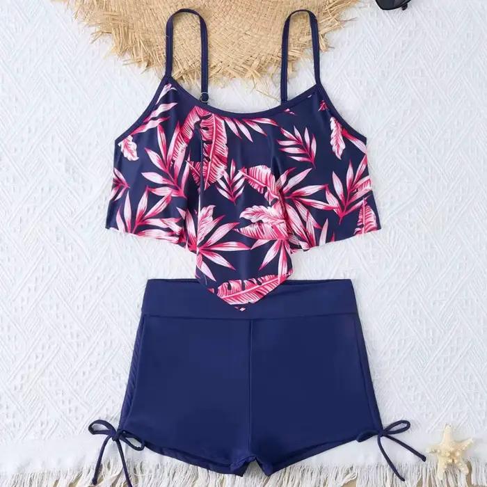 2026 Ensemble de bikini à volants et à bretelles