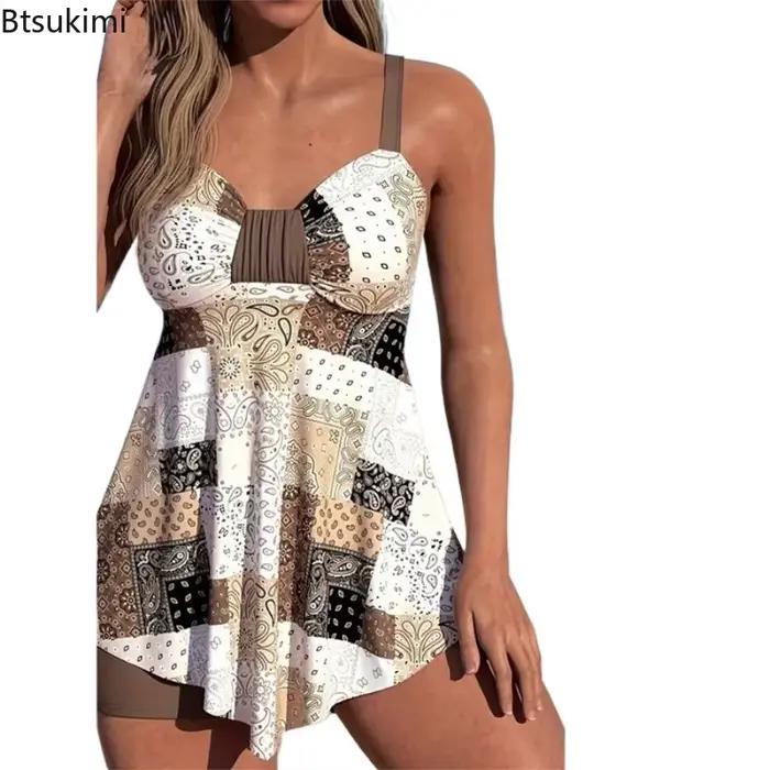 Maillot de bain une pièce sexy imprimé taille haute pour femme avec coussinets intégrés sans armatures