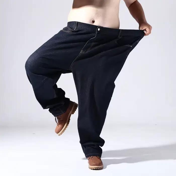 Jean homme grande taille 200KG grande taille 10XL 13XL 14XL 15XL pantalon automne et hiver grand stretch droit 50 54 56 58 jean noir