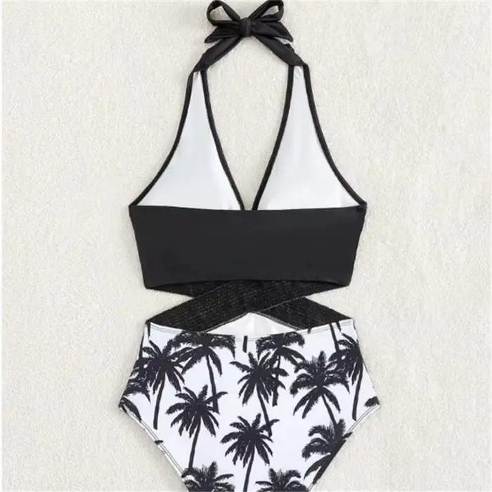 Maillots de bain V-Neck assortis pour la famille polyester coton sportif été plage activités aquatiques occasions spéciales