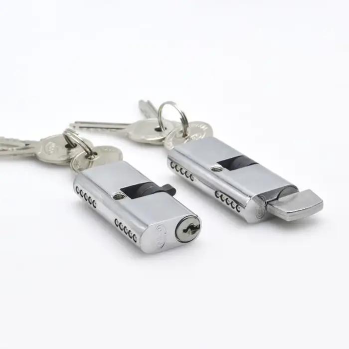 Noyau de serrure de porte intérieure, intercalaires de serrure à cadran unique, trou OB en verre, noyau de serrure de porte market, intercalaires de serrure de porte intérieure, 54mm