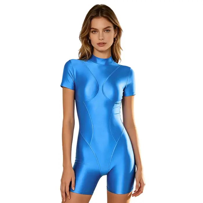 Maillot de bain une pièce brillant pour femme