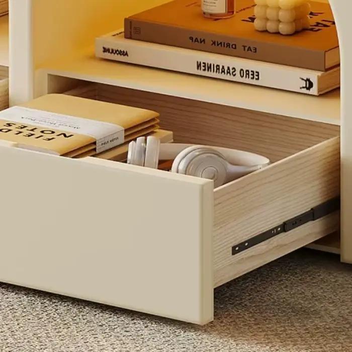 Table basse ovale grande taille avec rangement moderne, gain de place, pour salon, ensemble de tables basses, meubles d'art pour salles, mobilier de maison