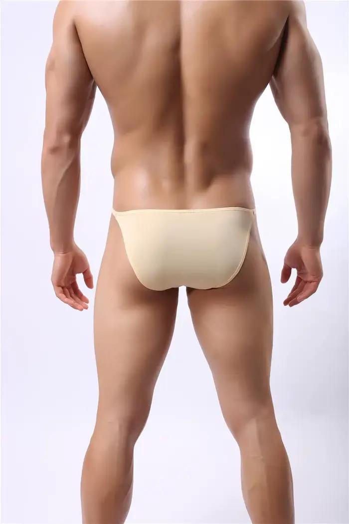 Slips pour hommes, sous-vêtements Sexy, taille unique, costume respirant, slips en Polyester, confortables, slips de Bikini pour hommes