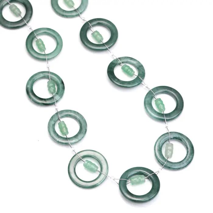 Perles de Jadeite Naturelle Bleu Glace Grande Taille 24mm pour Bracelet DIY, Breloque, Accessoires et Amulettes – Cadeaux pour Femmes et Hommes