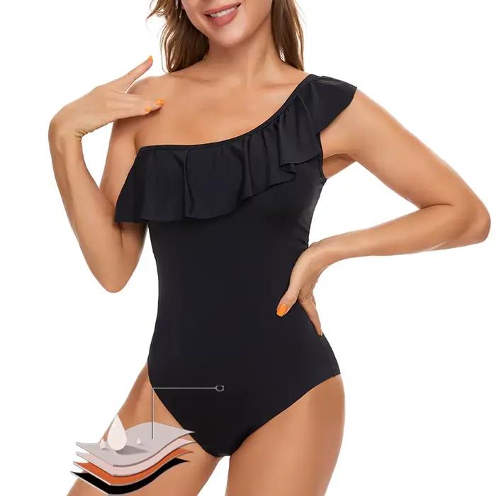 Maillot de bain absorbant menstruel solide pour femme
