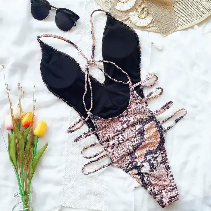 Maillot de bain une pièce métallisé