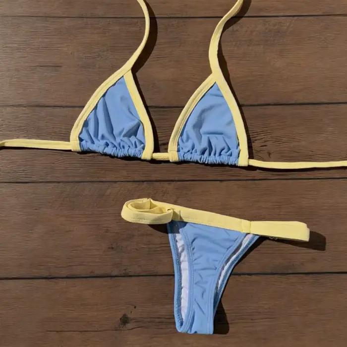Ensemble de bikini sexy 2026 taille haute imprimé pour femme