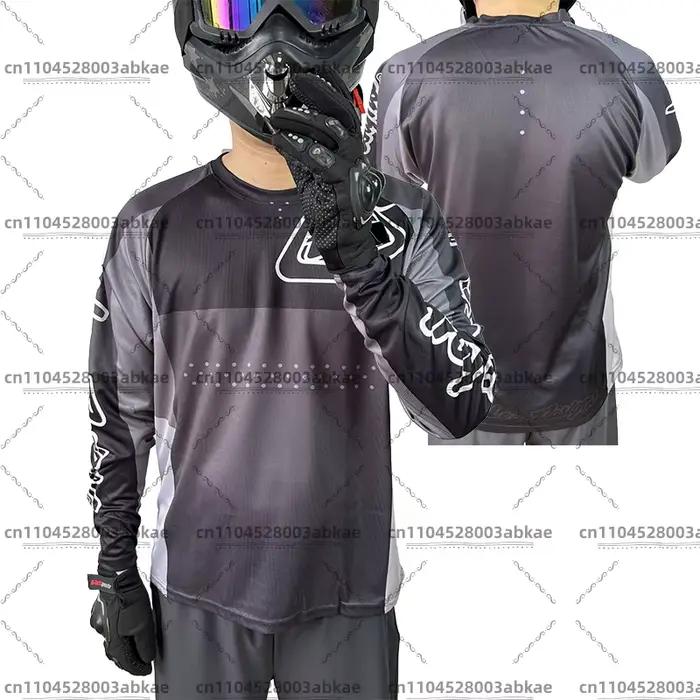 Real shot maillot de descente pour hommes DH maillot de motocross tld vêtements de cyclisme chemise de vélo maillot de vélo chemise VTT BMX