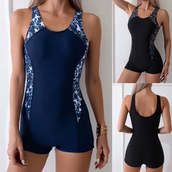 Nouveau Maillot de Bain une Pièce Sportif pour Femme Grande Taille Style Bikini Polyester Haute Élasticité Idéal pour Natation et Sports Nautiques Occasions Plage et Piscine