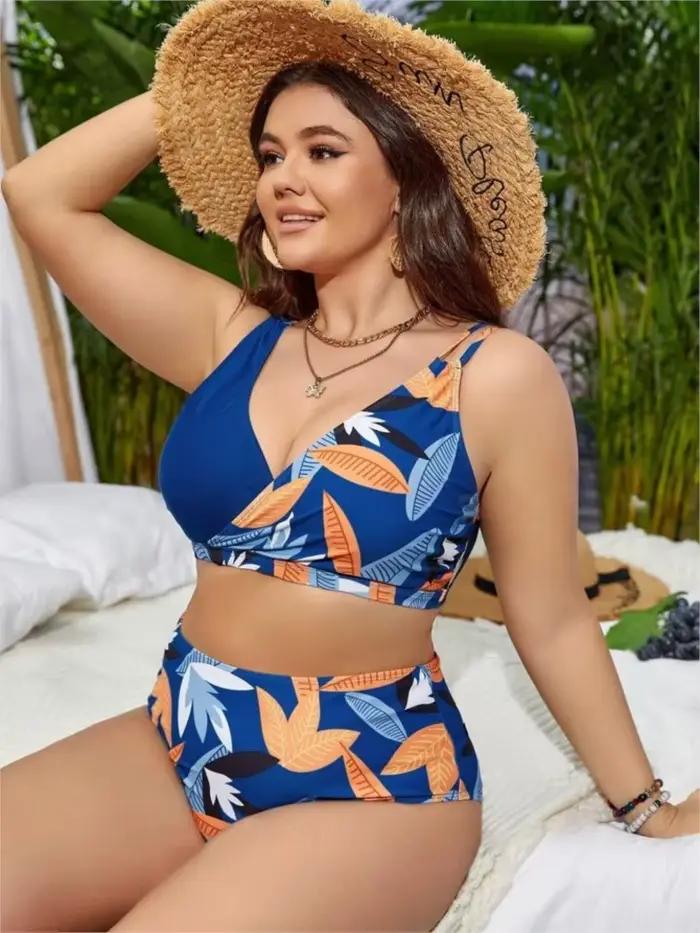 Grande taille taille haute Bikini femmes Push Up grande taille maillot de bain 2025 été Mujer grande taille ventre contrôle maillots de bain Bikini ensembles
