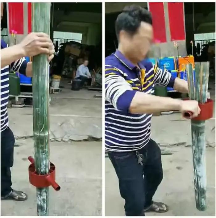 Séparateur de bambou 2/4/6/8 coupé, outil de séparation de bambou en acier adapté à diviser manuellement en bambou, lame à poignée allongée, coupe efficace