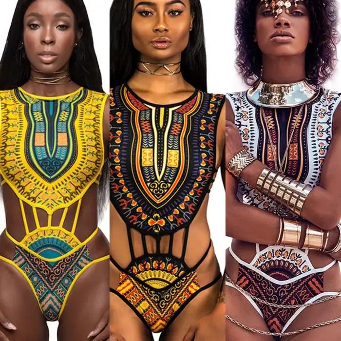Maillot de bain une pièce pour femmes africaines