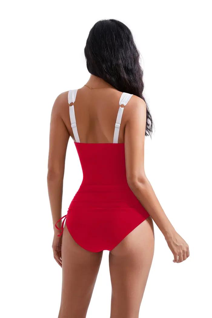 Maillot de bain une pièce sexy d'été grande taille push-up pour femme