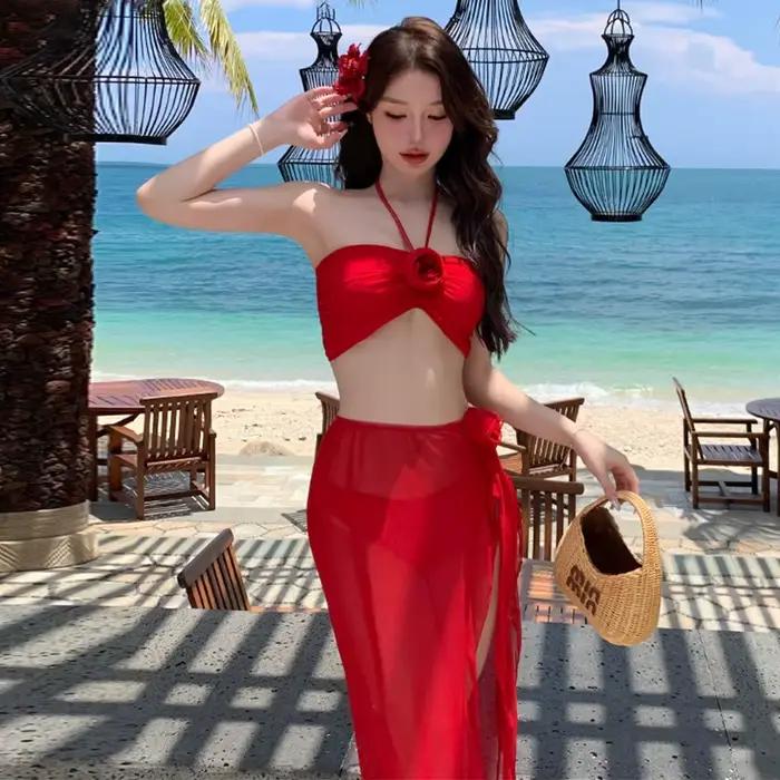 Ensemble Bikini rouge Sexy
