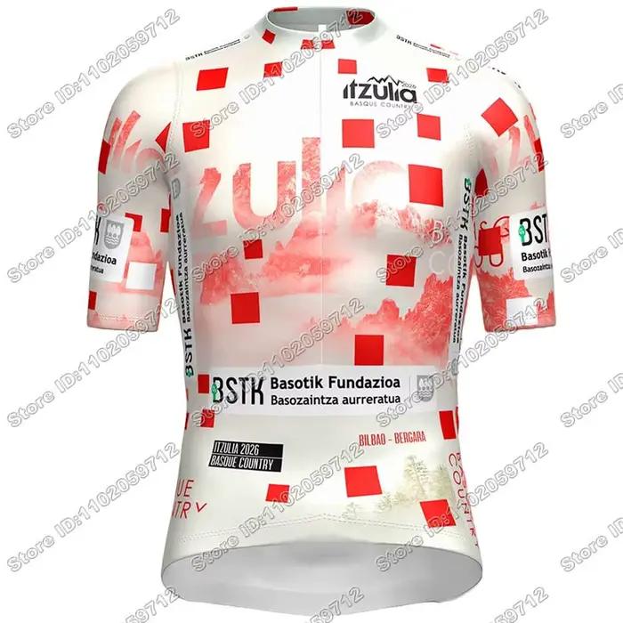Maillot de cyclisme Itzulia Basque Country 2026 à manches courtes, vêtements de cyclisme d'été, jaune, bleu, vert, pour vélo de route, hauts de cyclisme