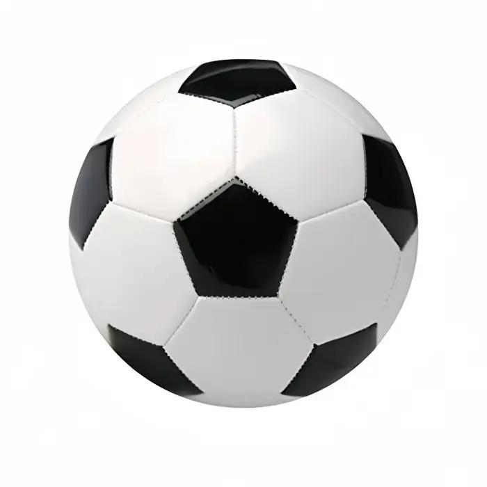 Ballon de football taille 3/5, taille et poids officiels – Classique noir et blanc – Pour une utilisation intérieure et extérieure – Durable et longue durée
