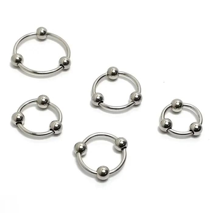 Anneau pénien en métal en 6 tailles pour hommes, retardateur d'éjaculation, stimulateur du gland, jouets sexuels pour adultes, produits pour améliorer le plaisir