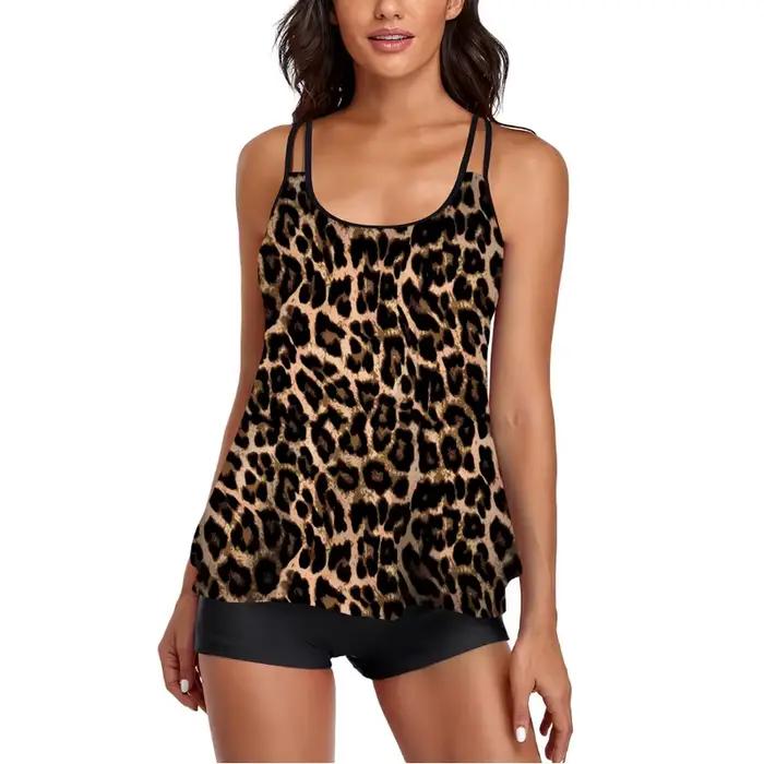 Maillot de bain amincissant taille haute NANLUAN ensemble deux pièces bandage femme style de plage pour activités aquatiques et vacances