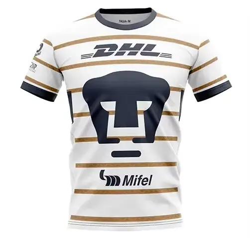 Maillot de Football Design tendance Unam domicile et extérieur 2025, vêtements pour hommes et femmes, t-shirts surdimensionnés respirants à séchage rapide