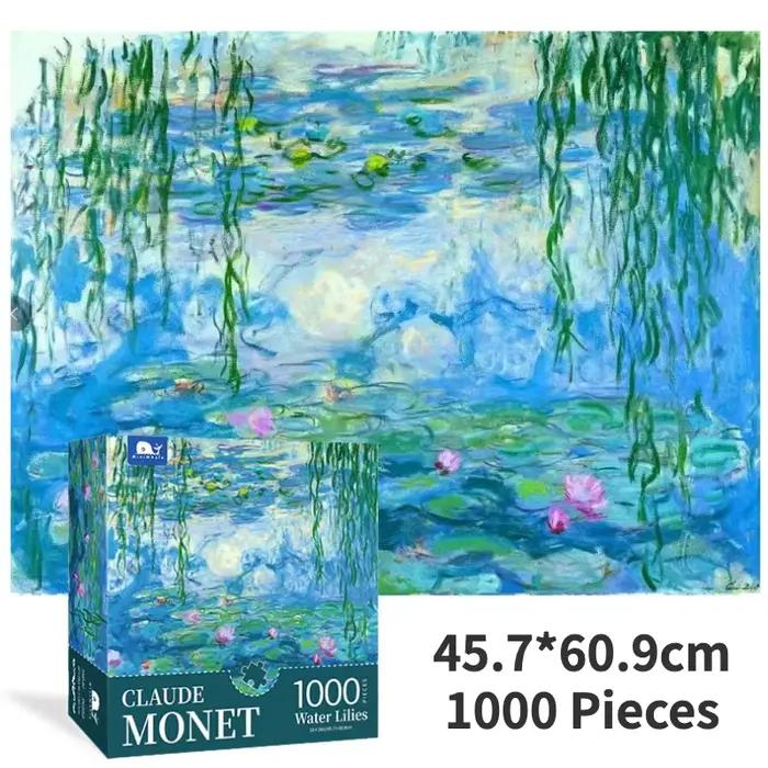 Puzzle 1000 pièces pour adultes et enfants, Puzzle de paysage Monet, jouet, jeu familial, célèbre monde, peinture à l'huile, décoration de la maison