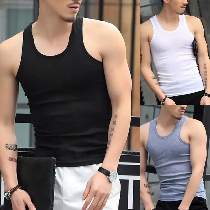Débardeurs pour hommes, sous-vêtements de sport, t-shirts de fitness, débardeurs respirants pour la gym