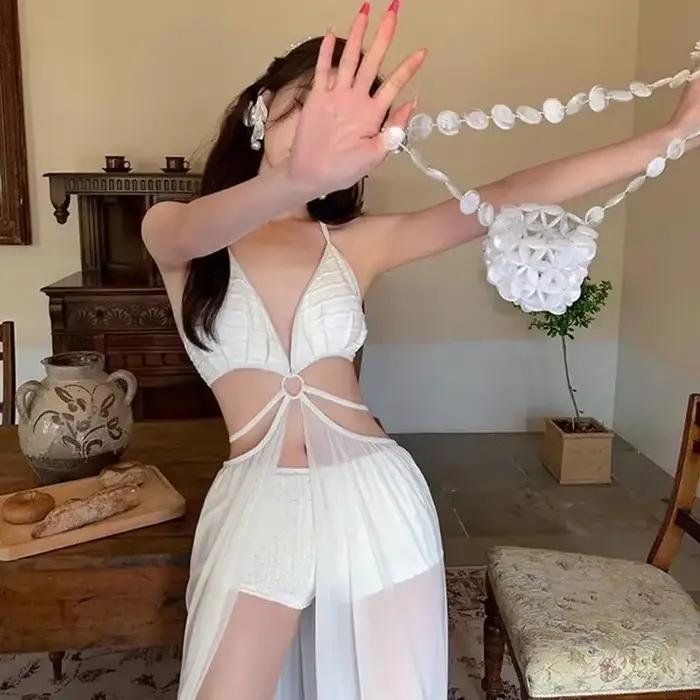Maillot bain à col licou pour femmes