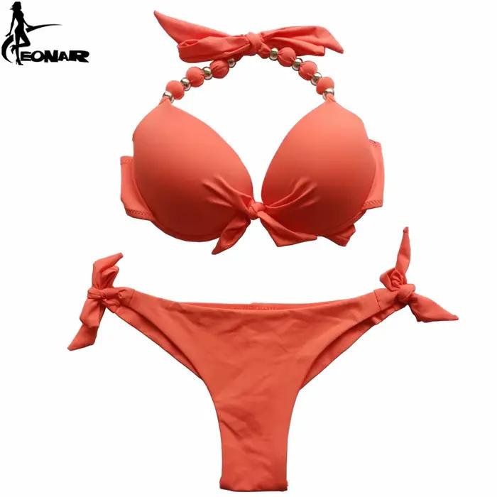 EONAR Push Up Bikini femmes pansement maillots de bain brésilien coupe bas