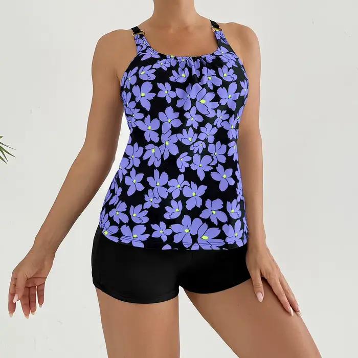 Maillot de bain tankini 2 pièces pour femmes