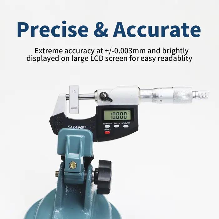 Micromètre numérique SHAHE 0-25 MM avec graduation 0,001 mm, outils de mesure numériques électroniques