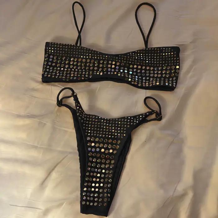 2025 diamant Bikini Sexy femmes maillot de bain Bandeau Biquini Push Up maillots
